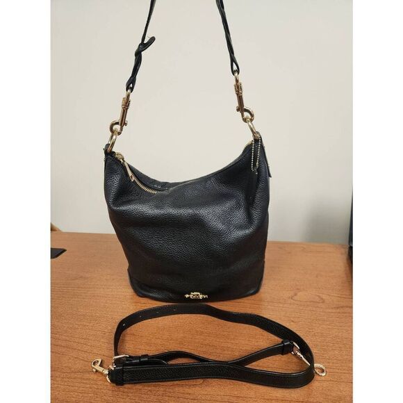 Coach Abby Duffle Bag, Black F31507 with 2 removable straps (PF) - Picture 1 of 16